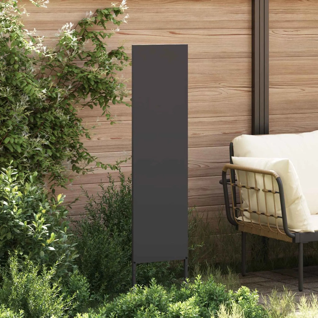 Schermo per privacy in giardino Traforo Nero 32 x 140 cm 876217