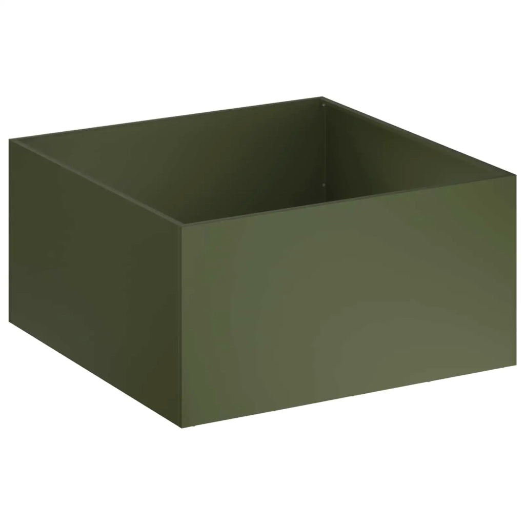 Vaso da giardino Verde Oliva 100 x 100 x 40 cm 8005126