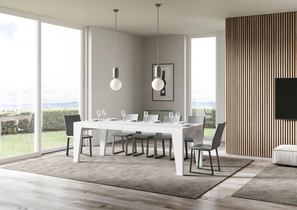Tavolo allungabile 90x120/224 cm Naxor Premium Bianco Frassino