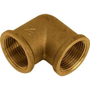 GOMITO FEMMINA/FEMMINA OTTONE GIALLO 1/2x1/2 - MADE IN ITALY