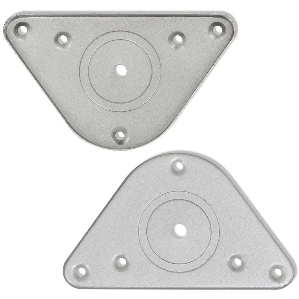 Set Gambe Tavolo 4 pz in Nickel Spazzolato Regolabili 1100 mm 242147