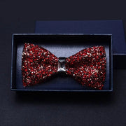 Strassstrikjes per uomo - Strass per capelli con pailletten e regolabile lunghezza - Strass per capelli - rosso