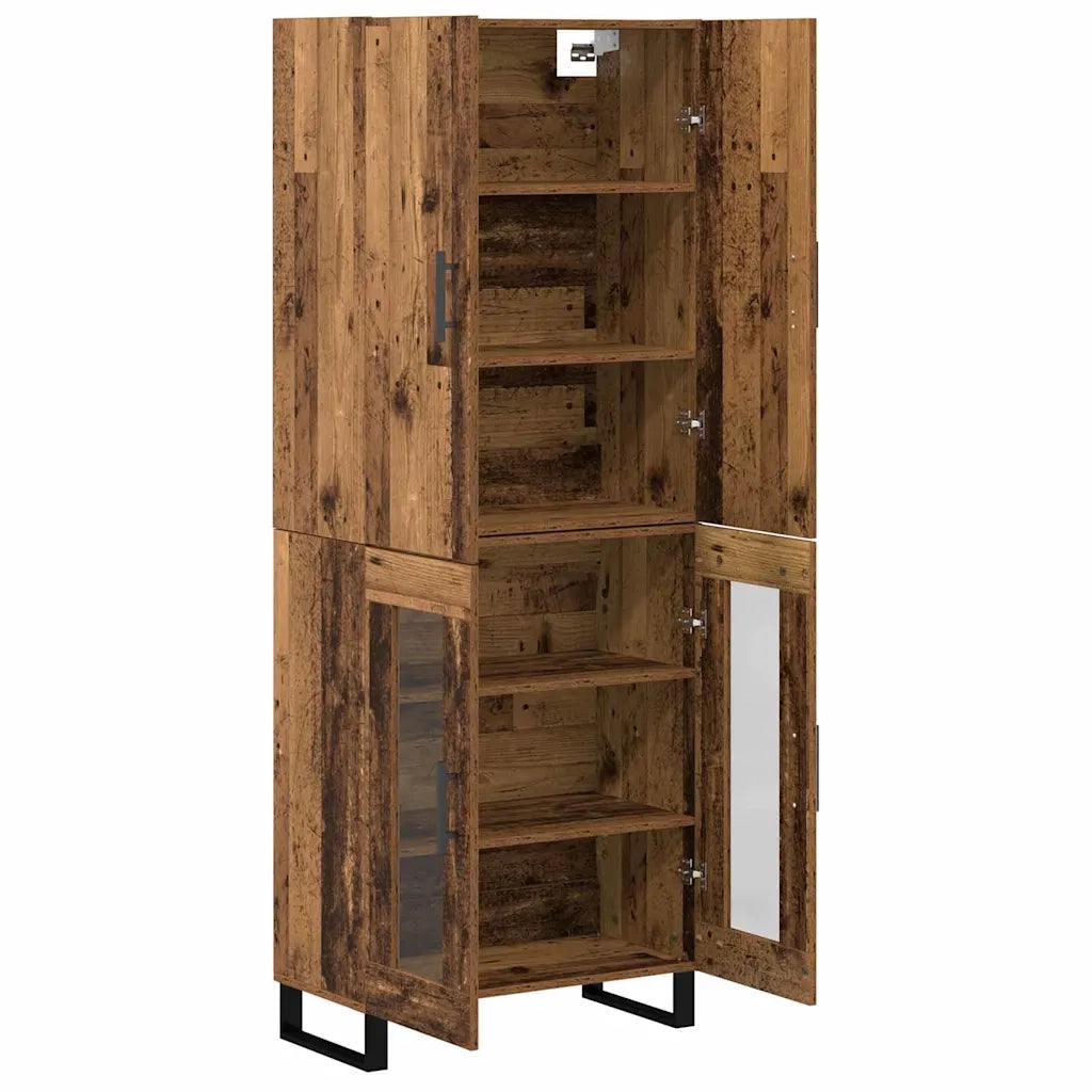 Credenza 2 pcs Legno vecchio 69,5 x 34 x 180 cm