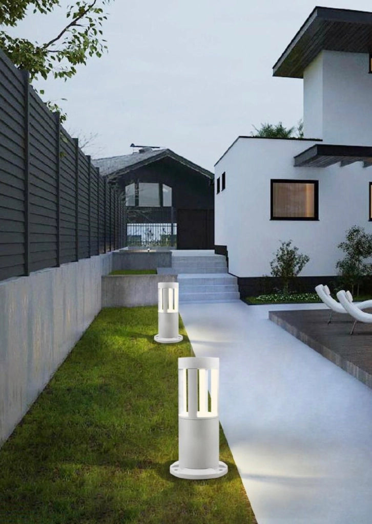 LAMPIONE PALO GIARDINO LED ILLUMINAZIONE DA ESTERNO 15W IP65 30CM LUCE CALDA DECORAZIONE PRATO PAVIMENTO VIALETTI