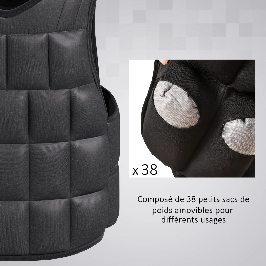 Giubbotto zavorrato 20 kg ¨C Minimal ¨C nero