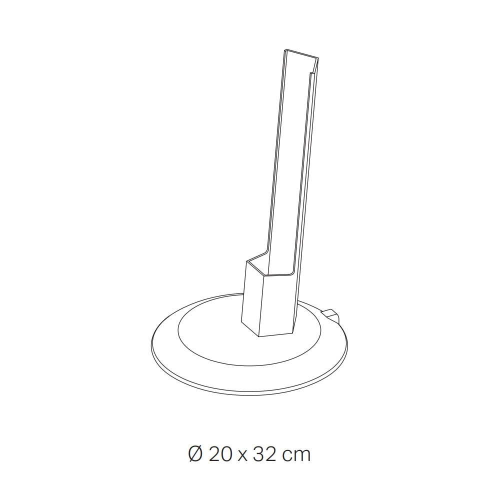Pencil base di ricarica Zafferano - Accessorio per modulo luminoso portatile - Adatto a tutte le lampade Pencil Bianco
