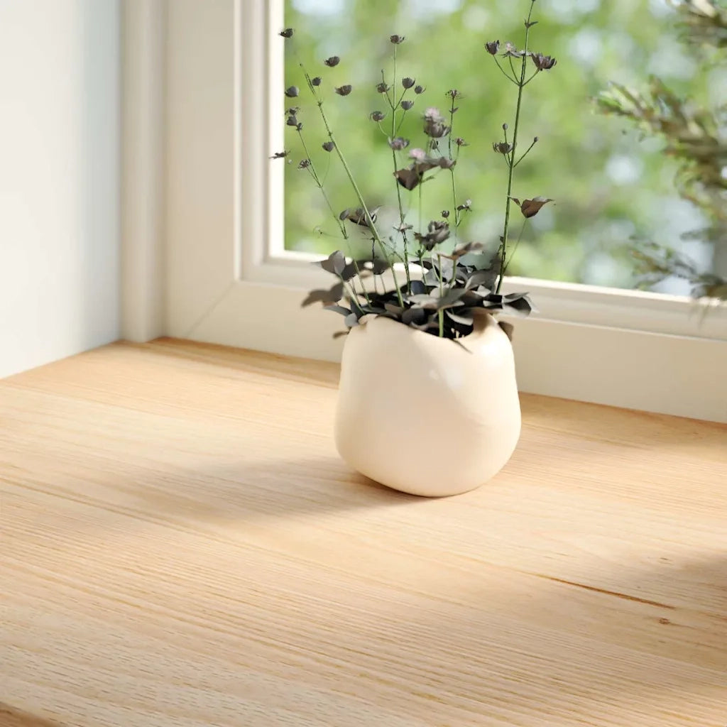 Davanzali 2 pz Non Trattati 110x15x2cm Legno Massello di Rovere 4009089