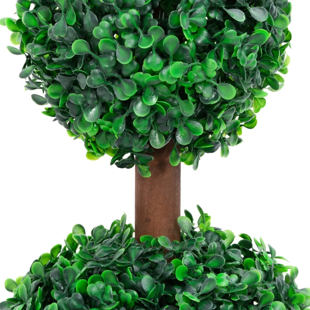 Pianta di Bosso Artificiale a Sfera con Vaso-Piante Decorative Verde 60 cm