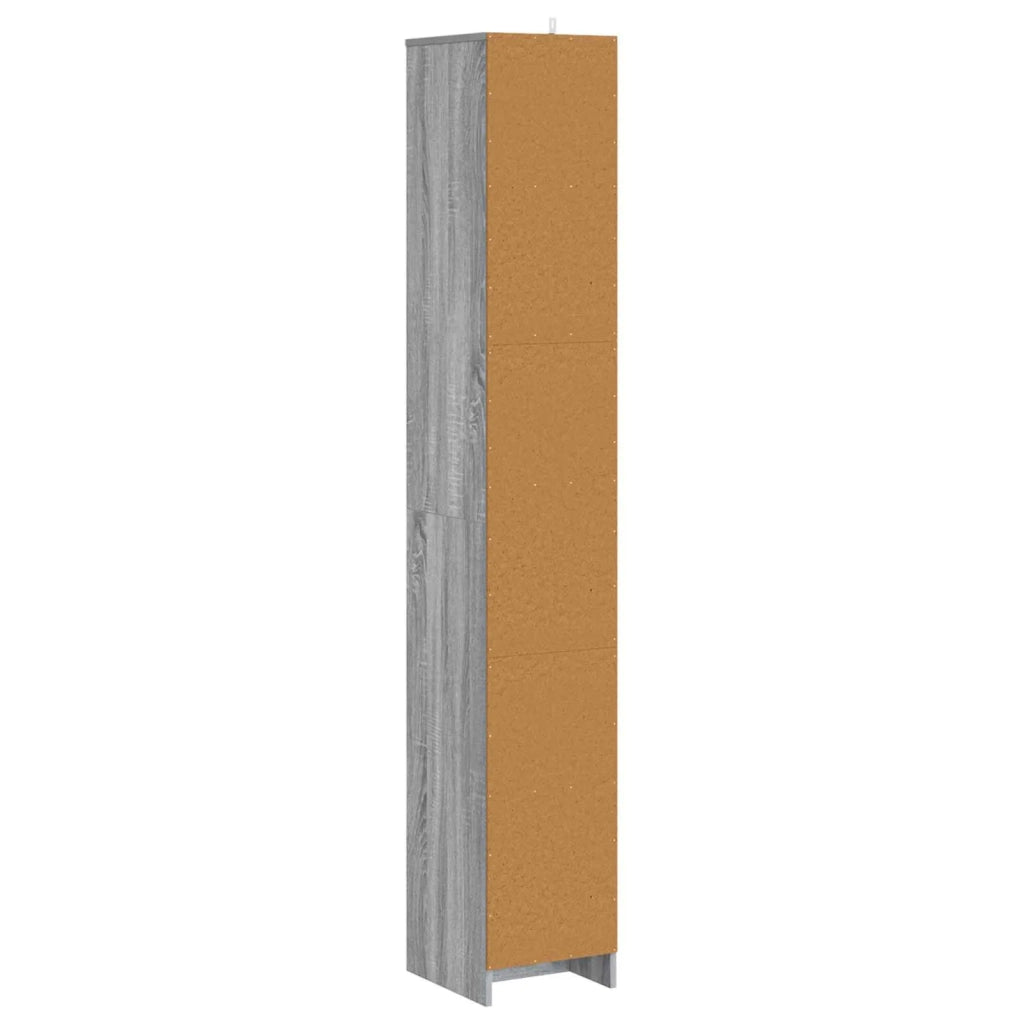 Mobile da Bagno Sonoma grigio 30 x 33 x 190 cm 890757