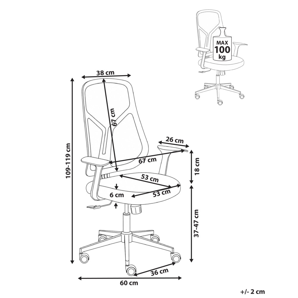 Sedia da ufficio grigio chiaro con rivestimento in rete, base girevole, altezza regolabile, braccioli, per ufficio domestico, stile moderno