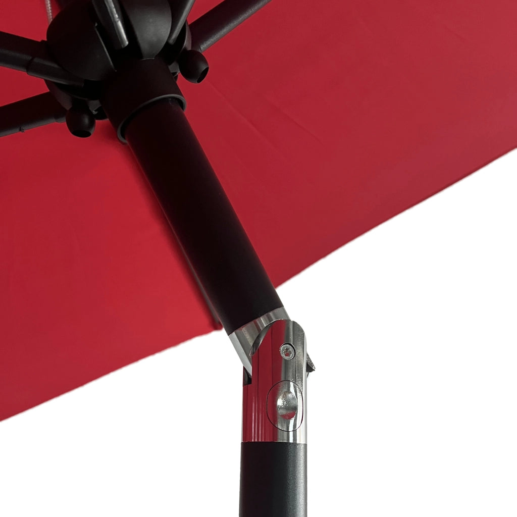 HAPUNAOmbrellone rotondo diritto diametro 2,70m rosso