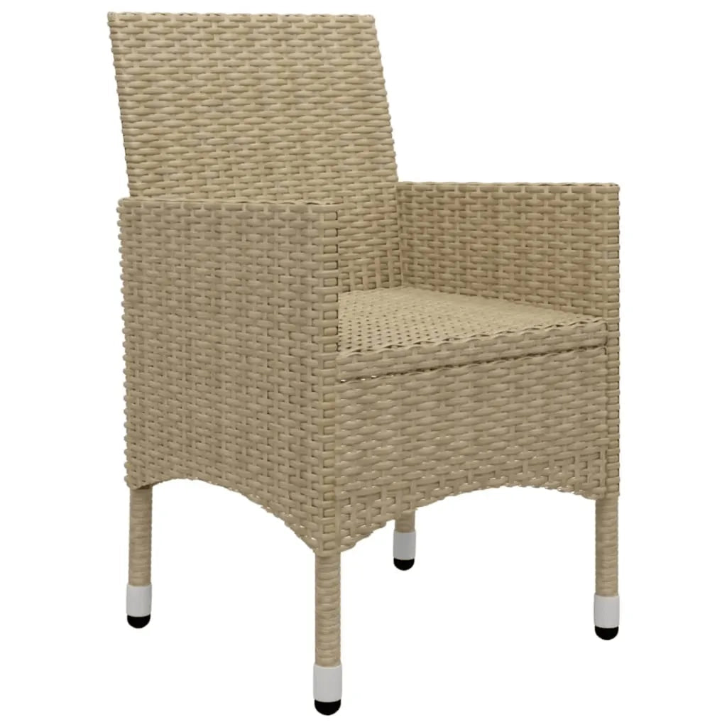 Set Mobili da Pranzo per Giardino 5 pz Beige 3068737