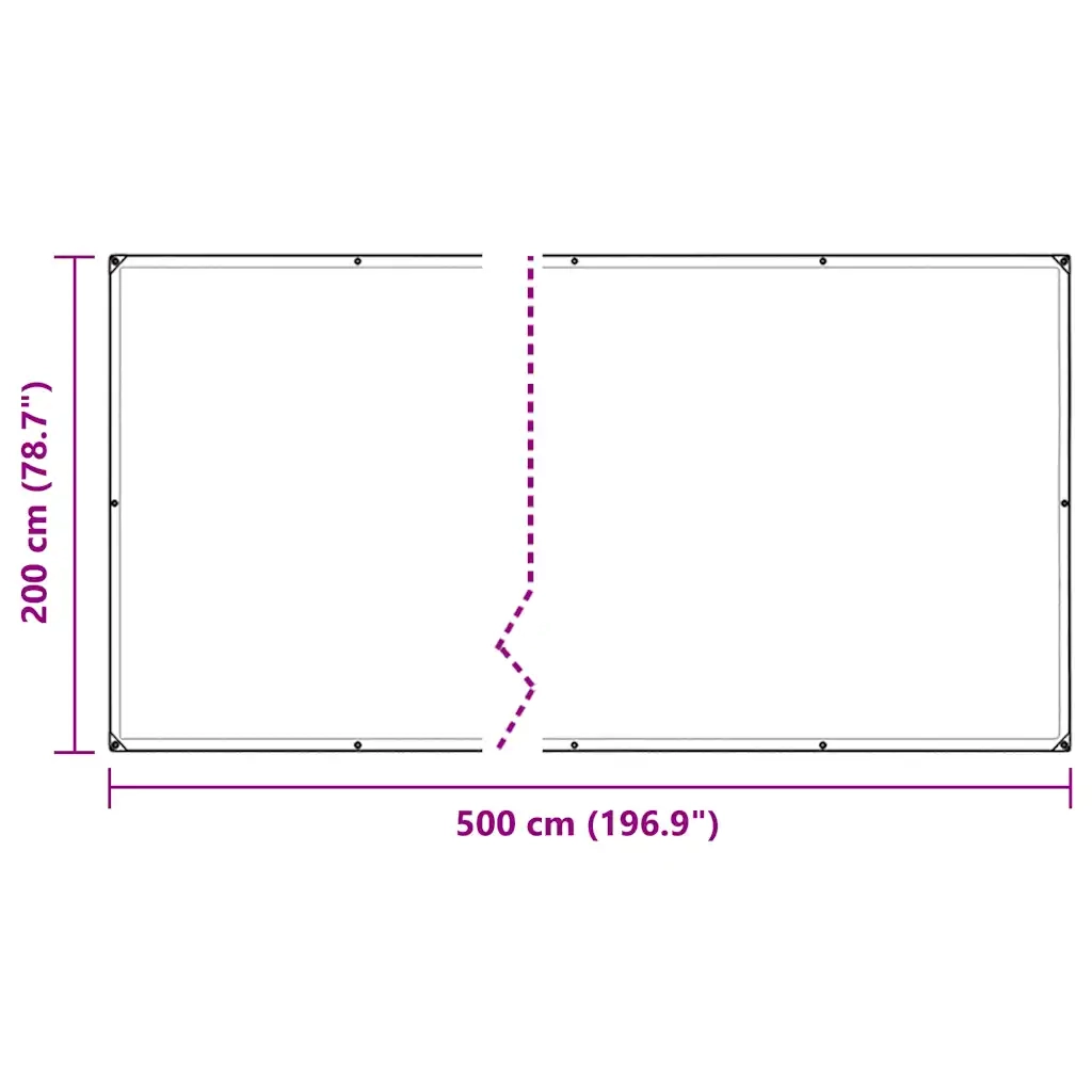 Copertura per Piante con Occhielli 2x5 m in PVC 3308718
