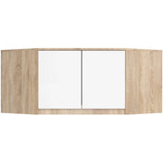 Sopralzo per armadio AKORD S100 Sonoma Quercia 100 cm 2 ante inserto frontale Bianco 100x50x55 cm