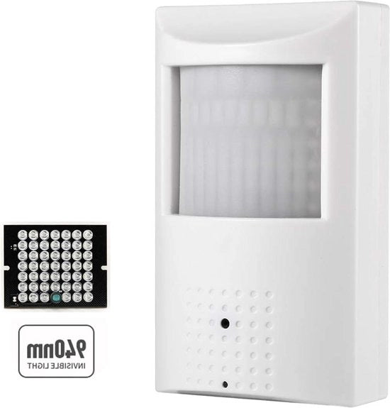 Camera di Sicurezza IP Indoor con Audio 3MP, Viso Notturno 940nm, IR Onnipresente, P2P, Visione Remota, Detezione di Movimento, Lente a Pinocchio 37mm, Campo Visivo 80°