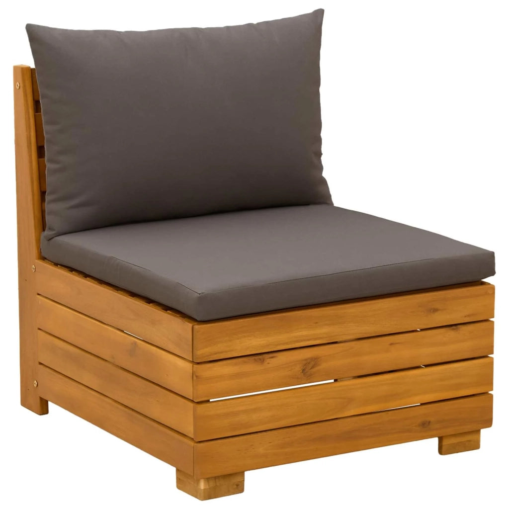 Set di divani da esterno-Sofa da giardino con cuscino 3 Pezzo Marrone 772534