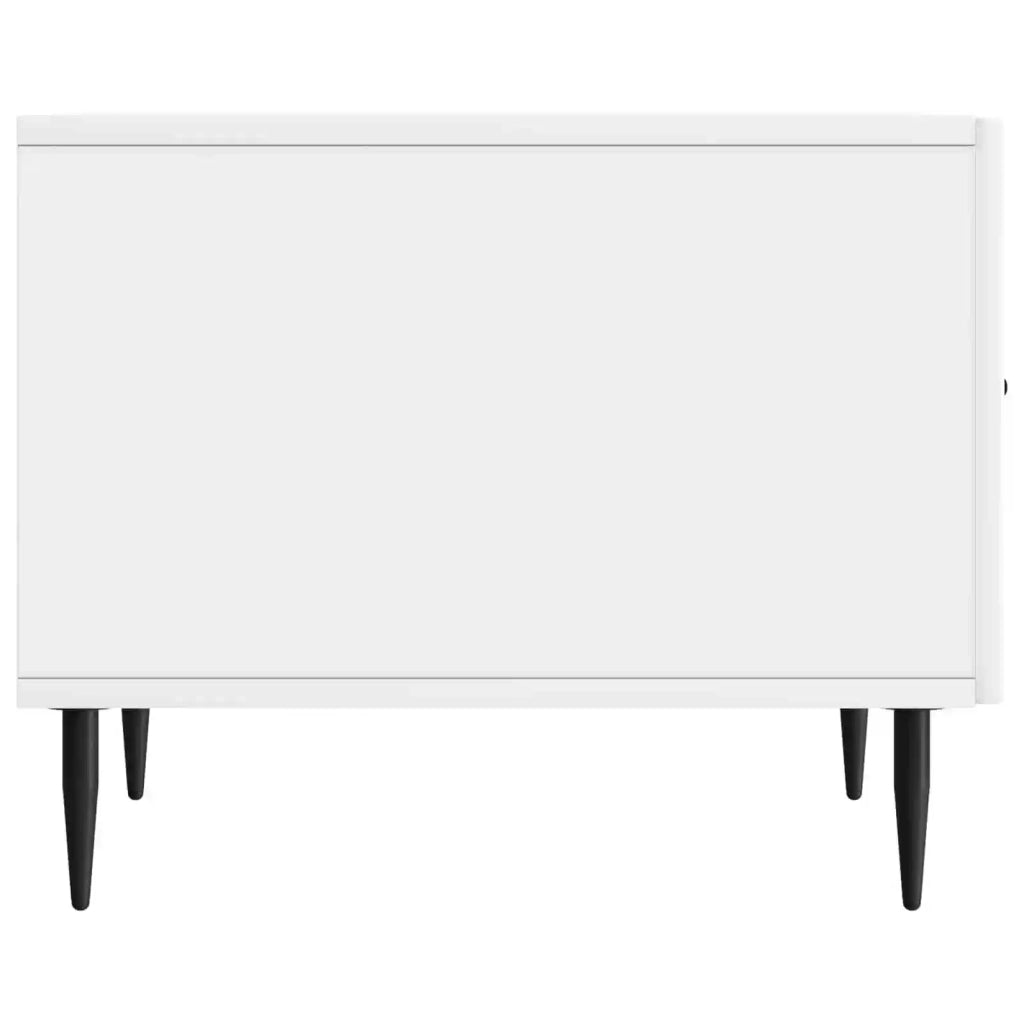 Tavolino da salotto con cassetto Bianco Lucido 49 x 50 x 40 cm 894969