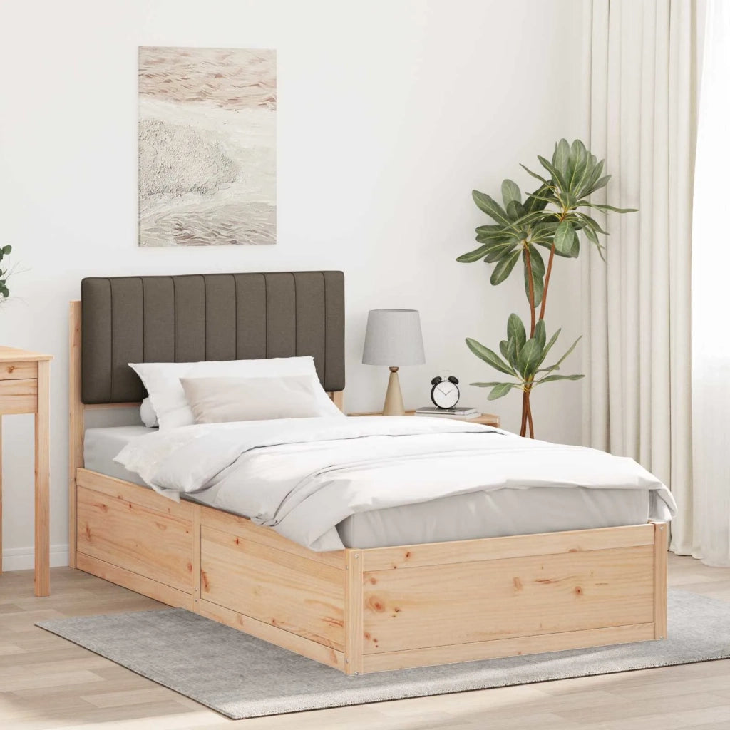 Letto con Testiera Rivestita-Struttura Letto con Testiera Talpa 100 x 200 cm Pino massello 519089