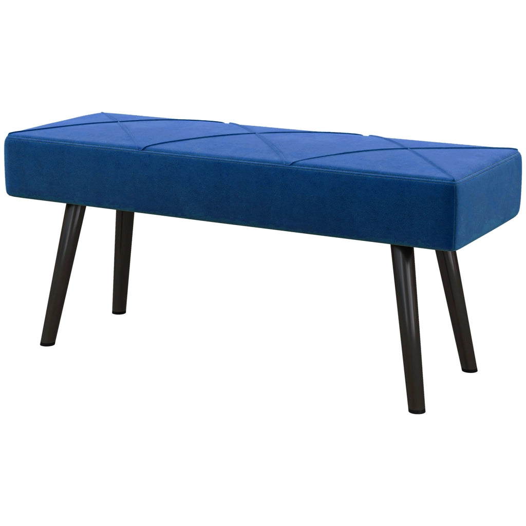 Piediera con Cuscino ¨C zephmum ¨C Blu Scuro 100x36x45 cm