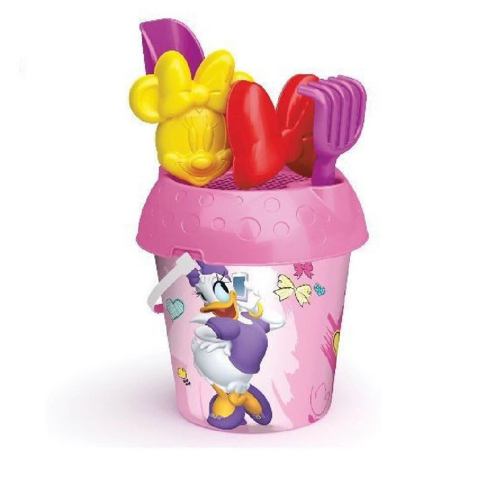 Trade Shop - Secchiello 18cm Minnie Con Formine Accessori Giochi Mare Spiaggia Bambine 744005 -