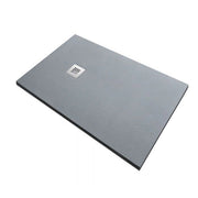 Piatto doccia in pietra SOLIDSTONE alto 2,8 cm - Grigio cemento RAL 7033 - Misura: 100x190 x 2,8h 