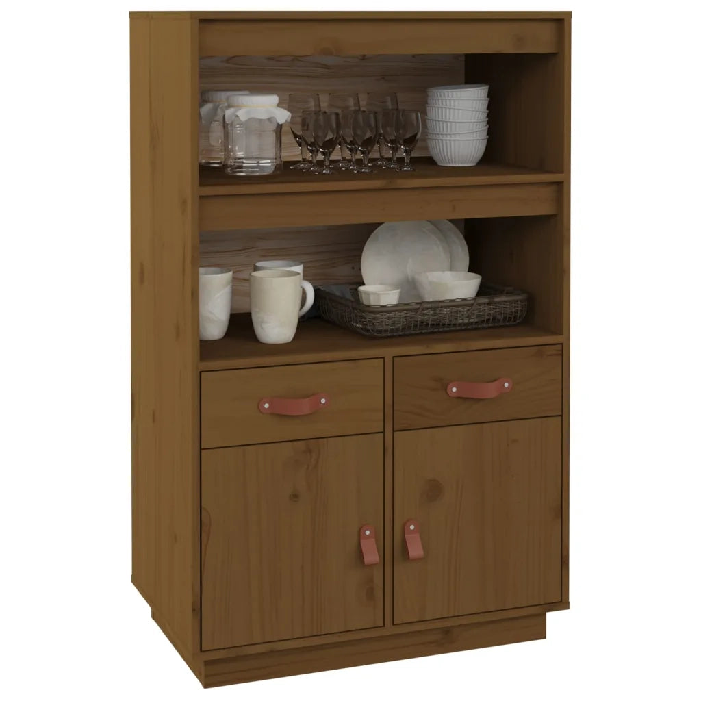 Credenza ambra 67x40x108,5 cm in Legno Massello di Pino 820160