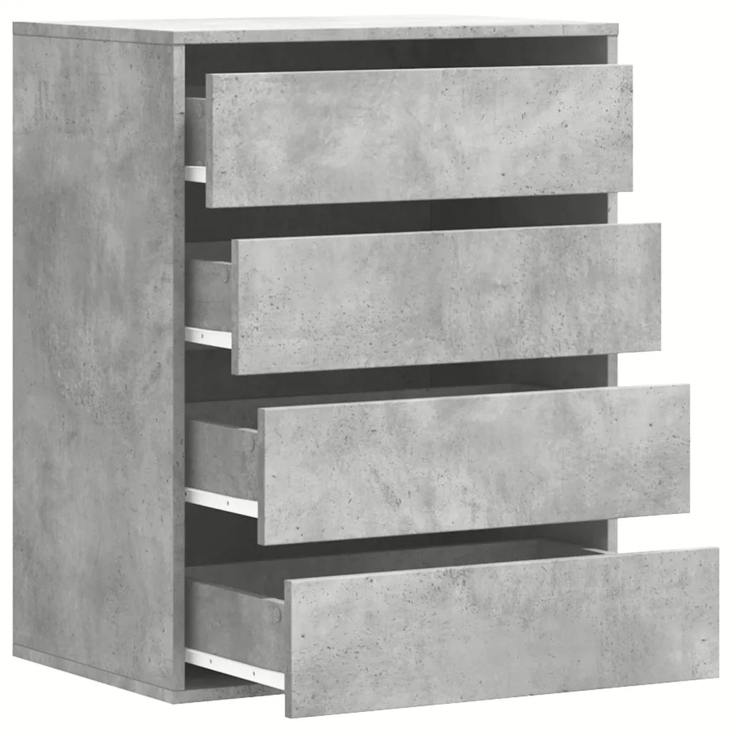 Cassettiera Angolo Grigio Cemento 60x41x76cm Legno Multistrato CFW4804739