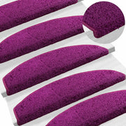 Tappetini per scale autoadesivi 15 pz | Gradini per Scale Viola 80 x 24,5 x 3,5 cm