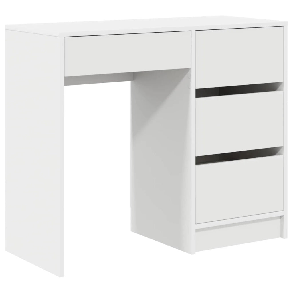 Scrivania | Tavolo da Ufficio Bianco 90 x 37.5 x 75 cm Legno multistrato