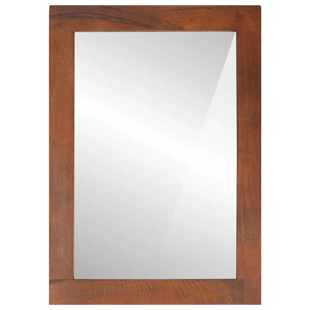 Specchio Rettangolare Marrone e Argento 50 x 2,5 x 70 cm 4018911