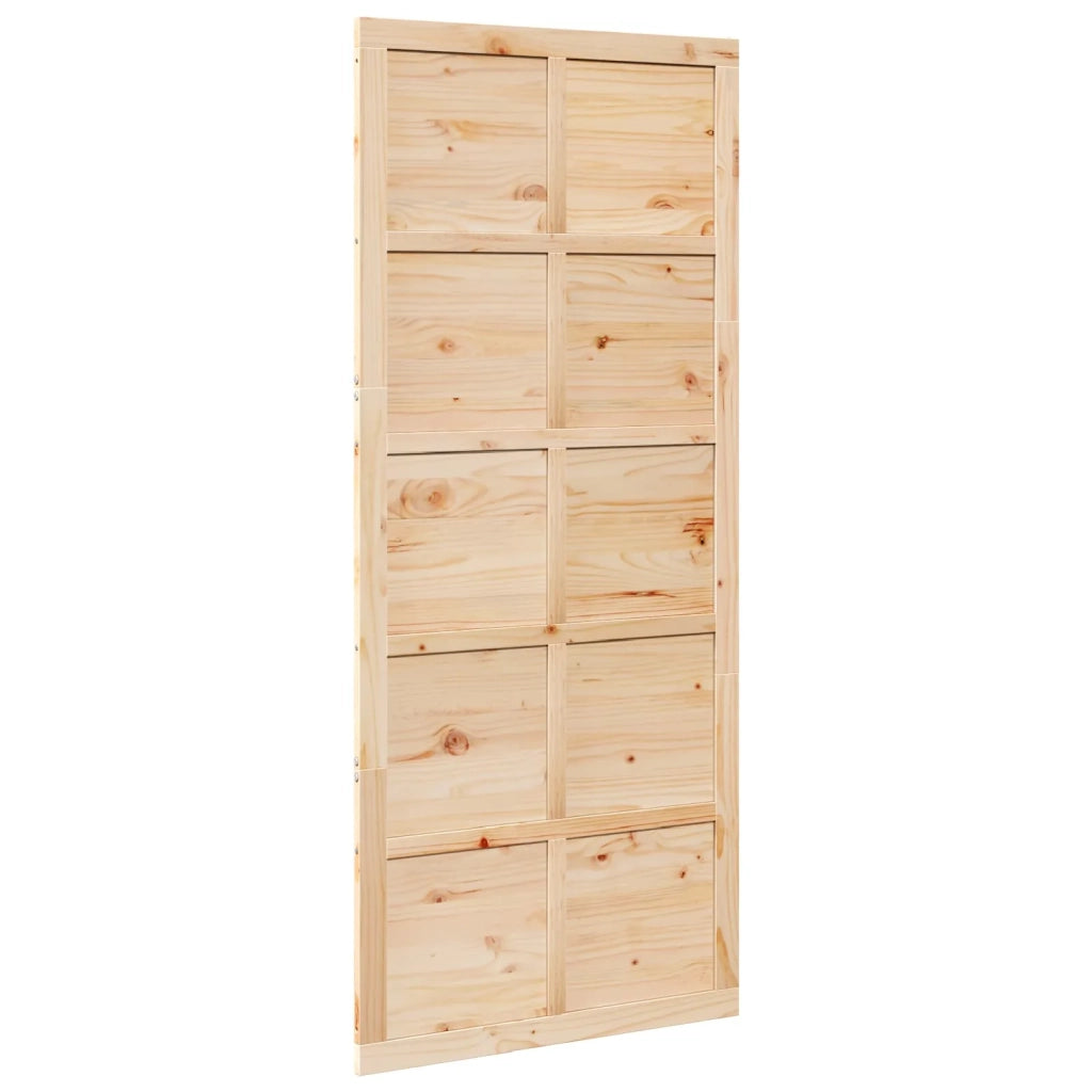 Porta del fienile Naturale 80 x 2,5 x 208 cm 42047149