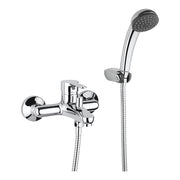 Miscelatore vasca installazione esterna in ottone cromato lucido con kit doccia P3 di Paini