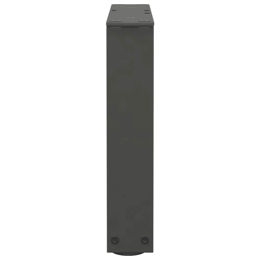 Set di 2 gambe per tavolino a V con piedini regolabili 30 x 30 cm acciaio antracite 02_0056890