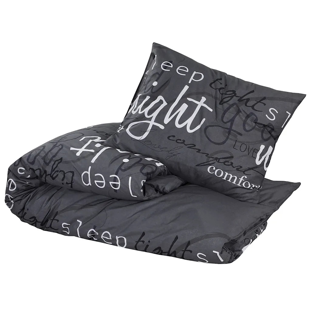 Set Copripiumino Nero 200x200 cm in Cotone CFW4884619
