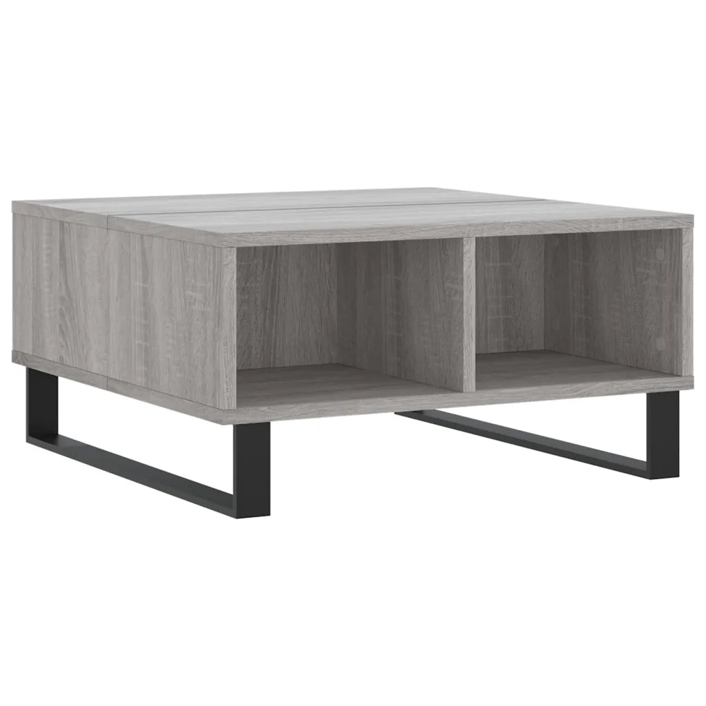 Tavolino da Salotto-Tavolino da soggiorno-Tavolo Grigio Sonoma 60x60x30 cm Legno Multistrato