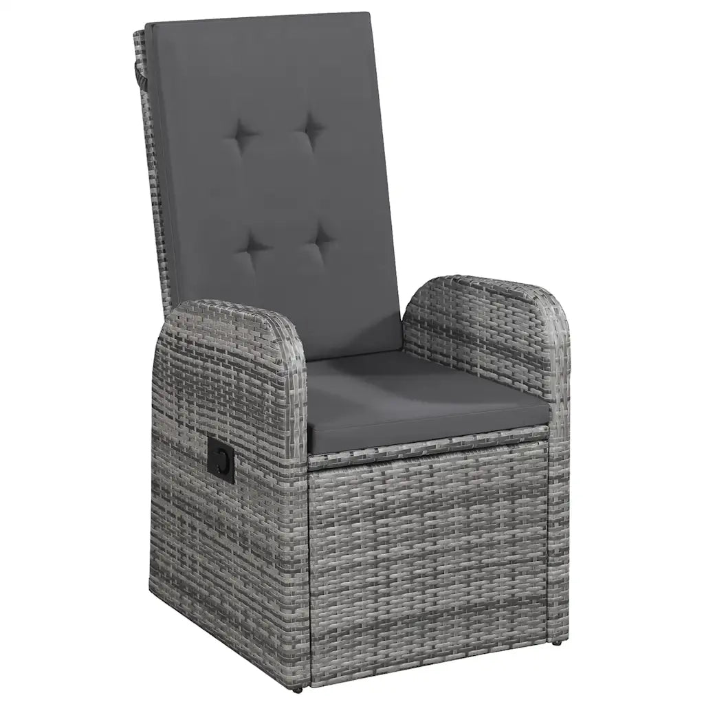 Set da Pranzo da Giardino 9 pz Grigio 3067904