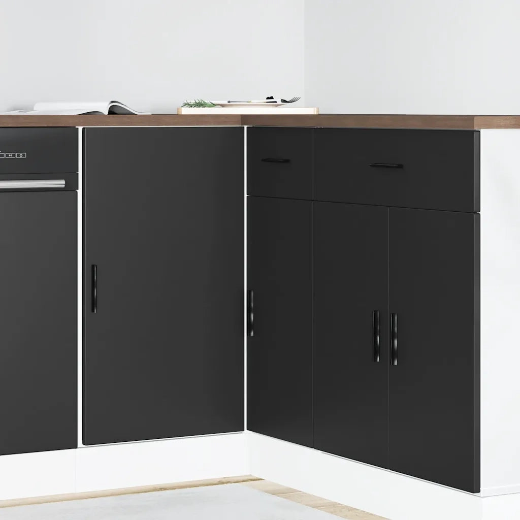Mobile Base Lavello “Lyon” Nero in Legno Multistrato 854290