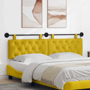 Testiera sospesa Con luce LED Giallo Velluto 3424672