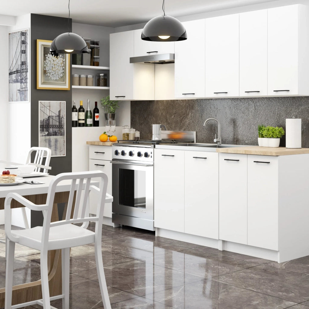 Mobile da cucina pensile sistema AKORD OLIWIA 80 cm H720 Bianco 2 ante 80x30x72 cm