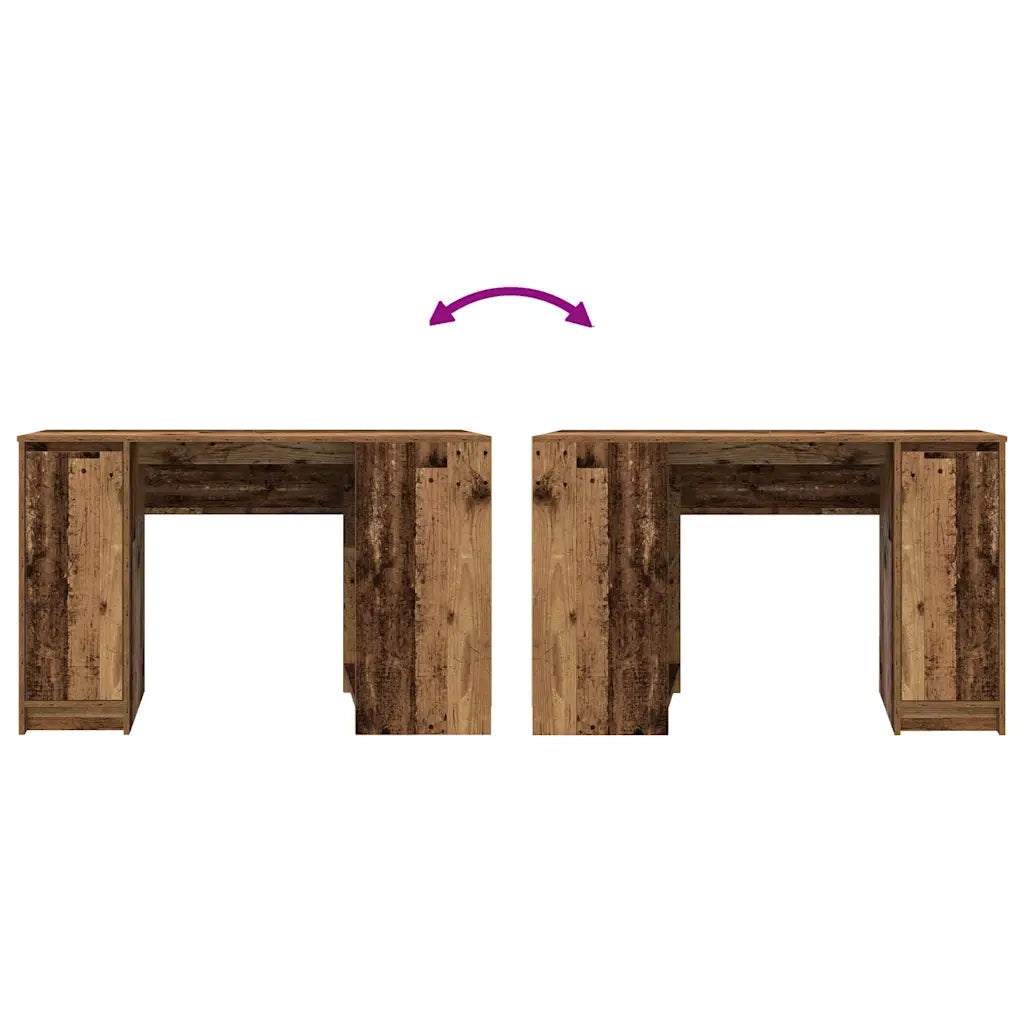 Scrivania | Tavolo da Ufficio Legno Antico 120x42x76 cm in Legno Multistrato