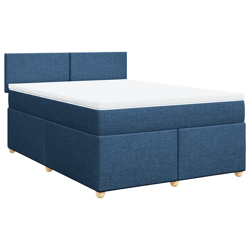 Giroletto a Molle con Materasso Blu 140x190 cm in Tessuto 3286674
