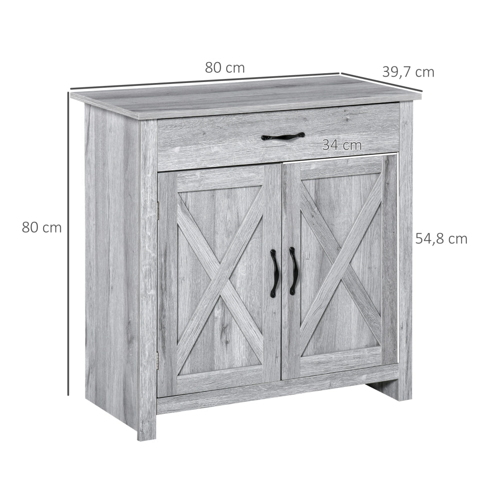 Credenza ¨C Minimal ¨C Grigio 80x39.7x80 cm
