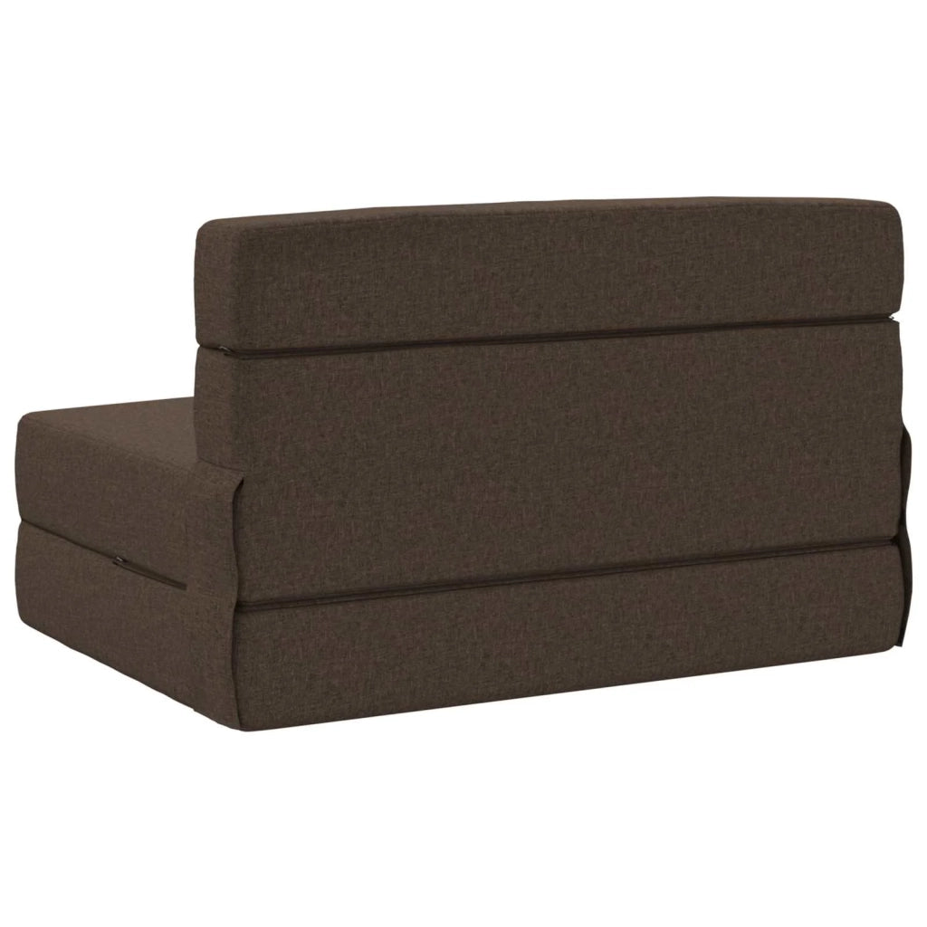 Divano Letto Pieghevole Tortora 70 x 72 x 60 cm Tessuto 900072
