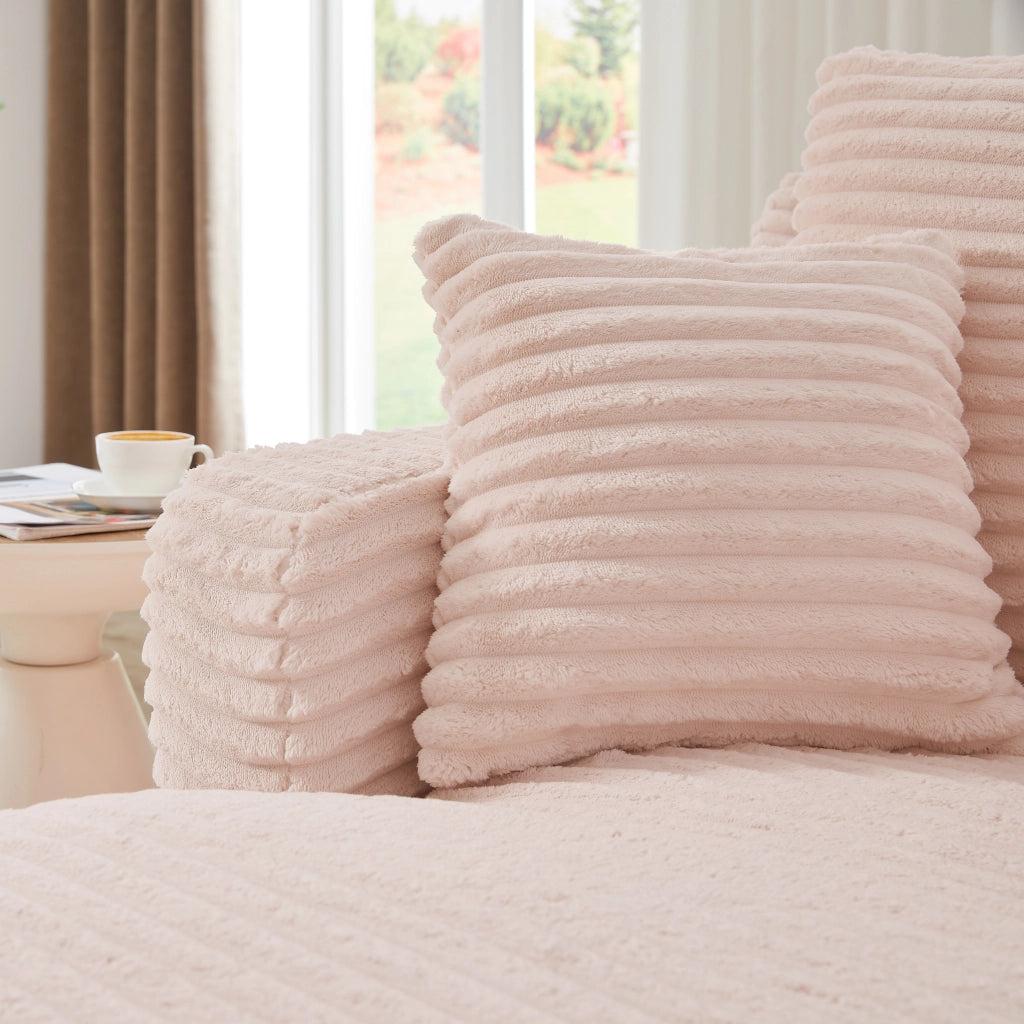 Chaise longue con funzione letto e seduta relax senza montaggio per soggiorno in velluto a coste rosa