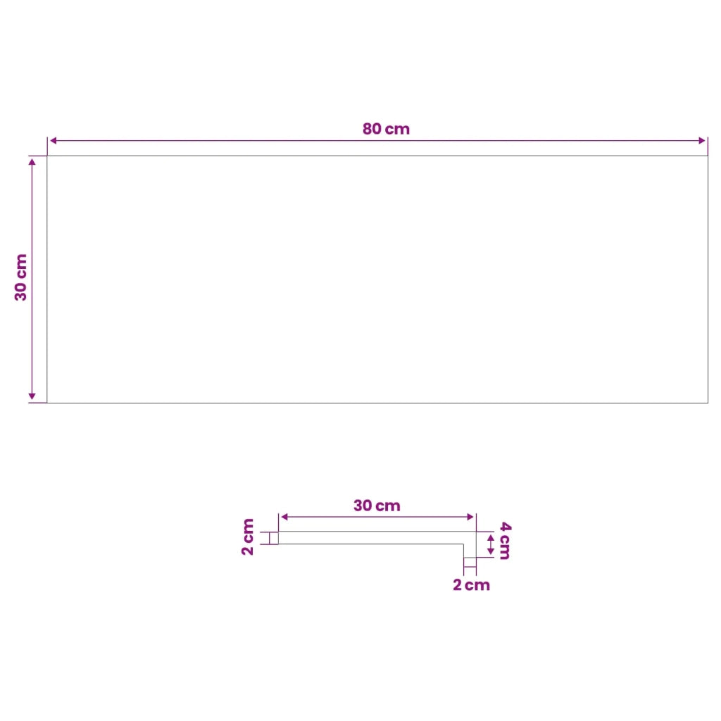Tappeti per scale 2 pz 80 x 30 x 2 cm Vernice 3446143