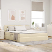 Letto con contenitore e materasso Crema 160 x 200 cm 3370648