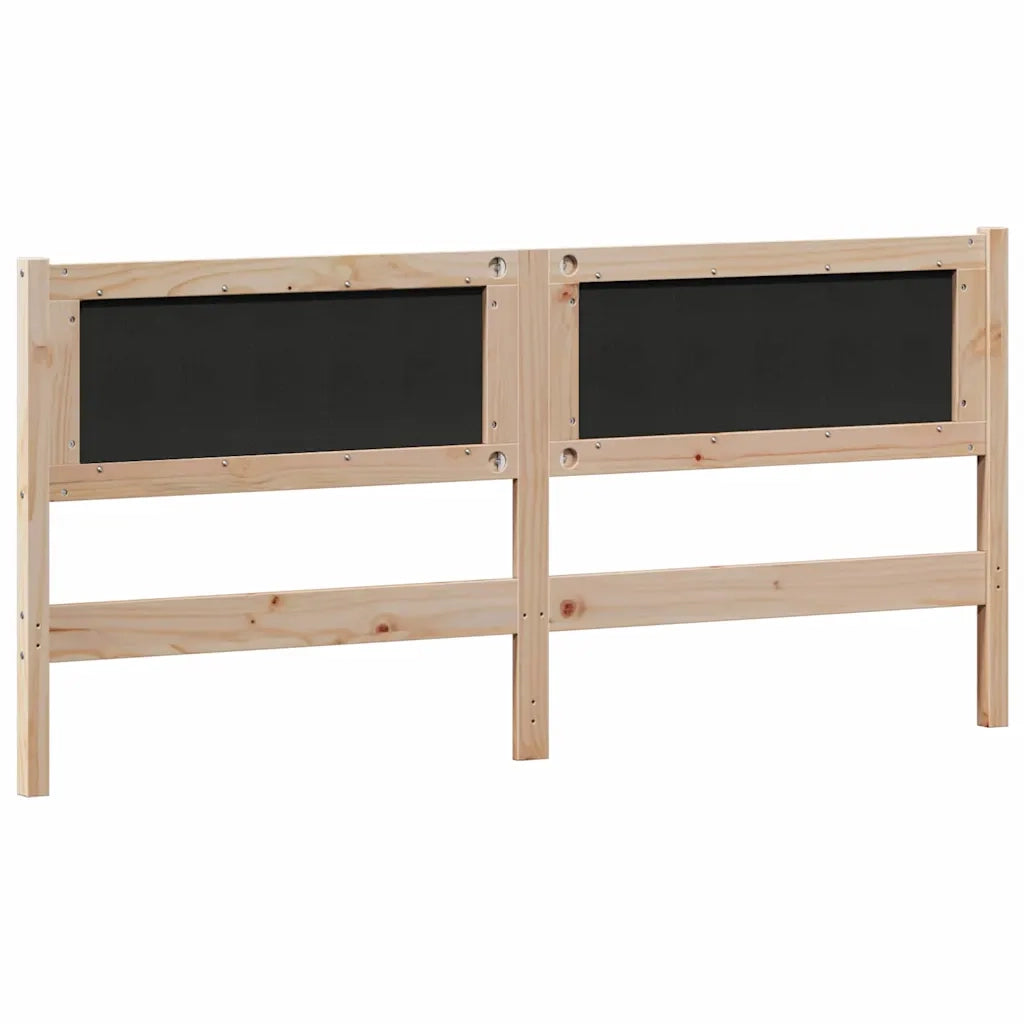 Testiera-Testata-Testiera Decorativa Marrone e grigio chiaro 180 cm Legno di pino massello