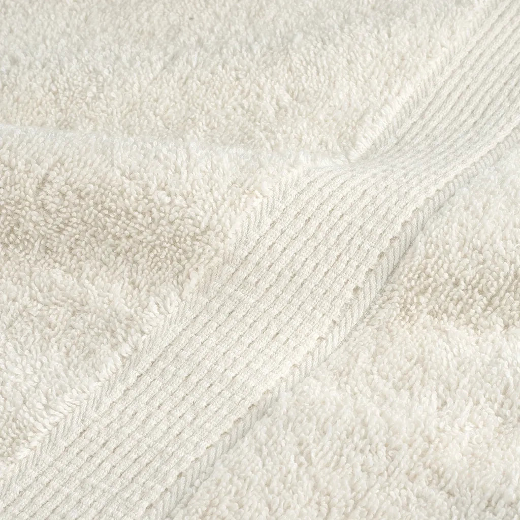 Asciugamani per Ospiti SOLUND 4 pz Crema 30x50 cm 600 g/m² 137471