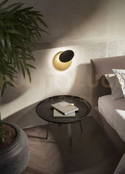 applique in metallo oro e nero Drum LED 22W 3000K CRI?80 220-240V 50/60Hz 1877Lm biemissione
