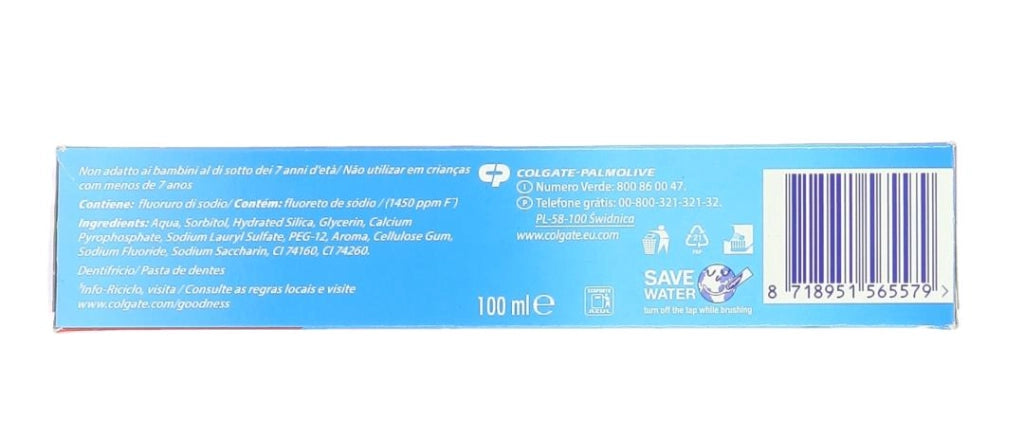 COLGATE DENTIFRICIO 100ML NEW TRIPLE ACTION PROTEZIONE CARIE DENTI BIANCHI ALITO FRESCO OKY